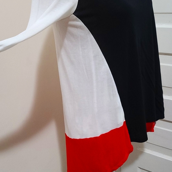 BCBG Lane High Low Colorblock top - Picture 5 of 7